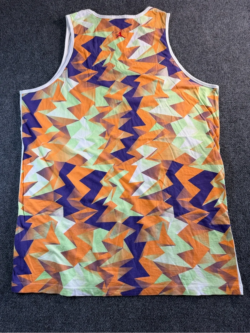 Jordan Men's Y2K Style White Bugs Bunny Space Jam Geometric Tank Top Size XXLT